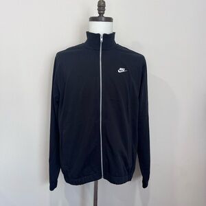 NWT Nike Club Men's Knit Jacket Midweight Medium Black